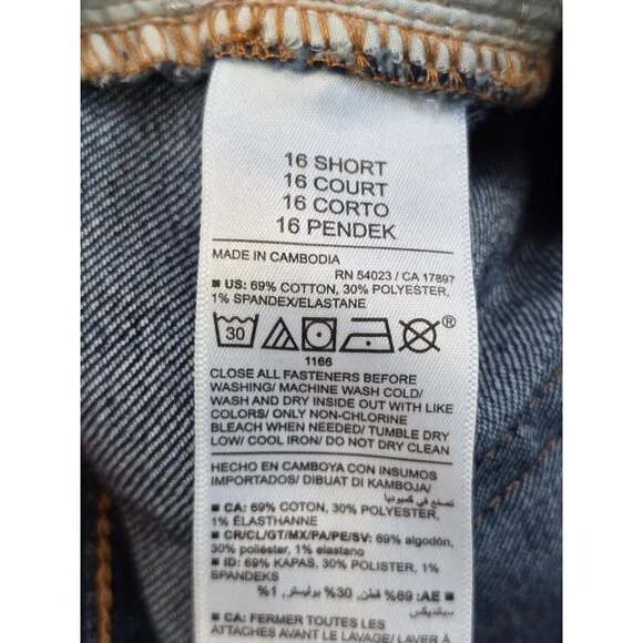 Old Navy High-Rise Wow Loose Jeans 16 Short Blue Denim - Picture 4 of 6